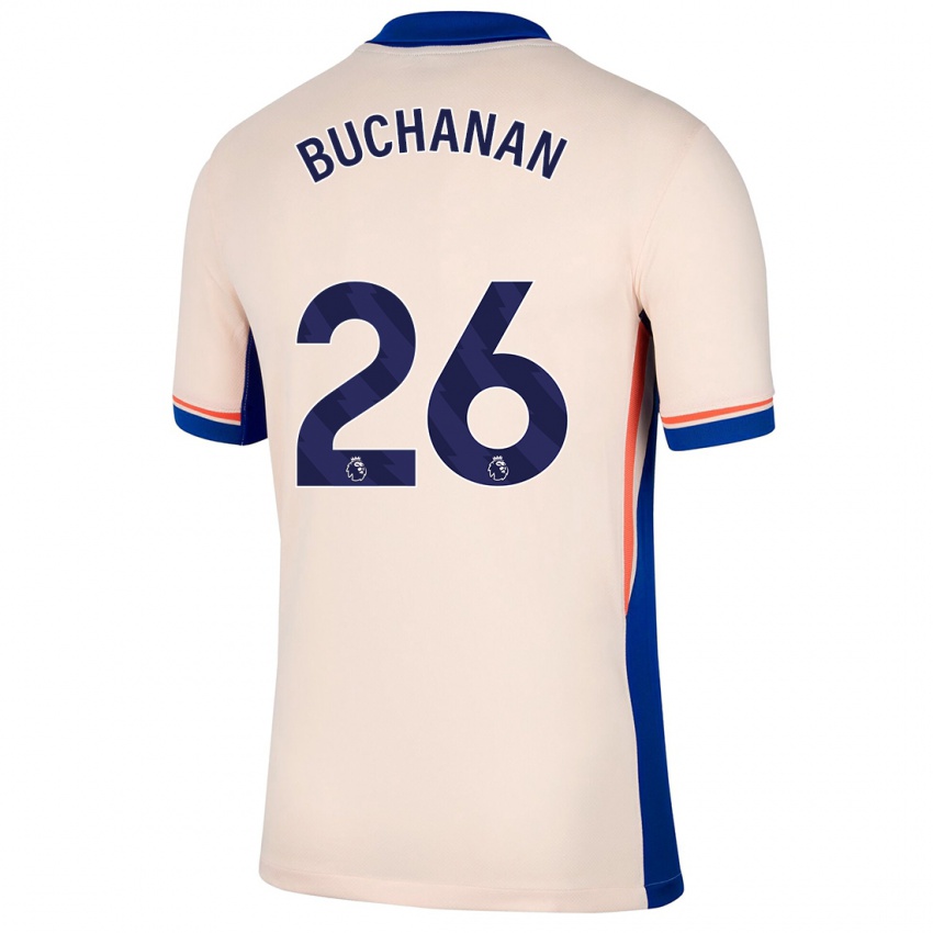 Dame Kadeisha Buchanan #26 Lys Beige Bortetrøye Drakt Trøye 2024/25 Skjorter T-Skjorte