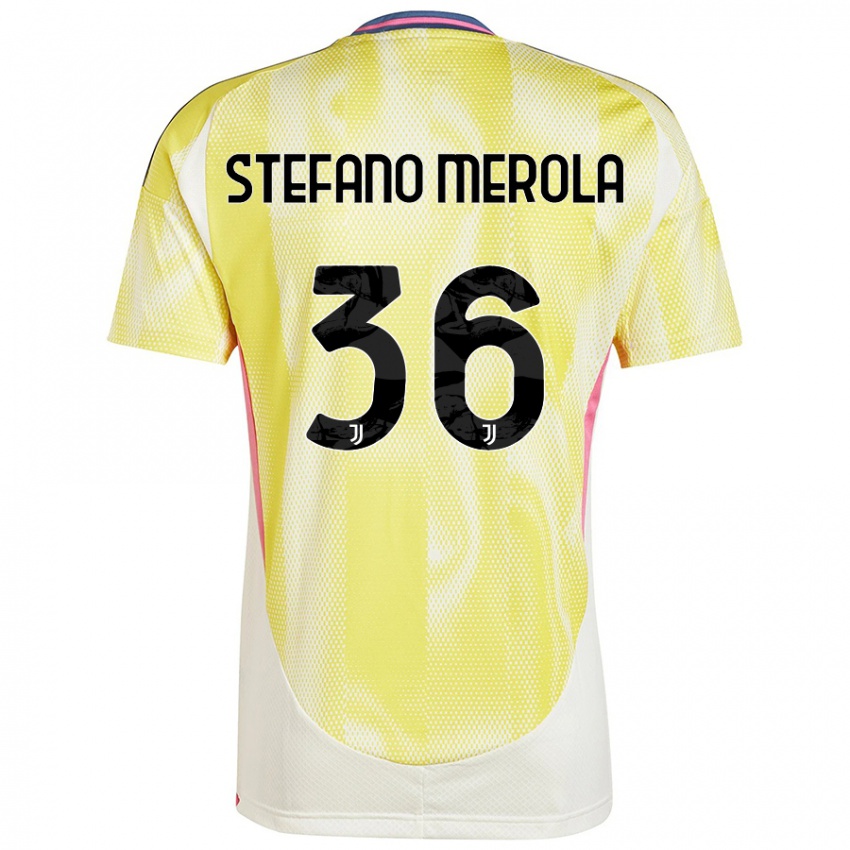 Dame Antonio Stefano Merola #36 Solgul Bortetrøye Drakt Trøye 2024/25 Skjorter T-Skjorte