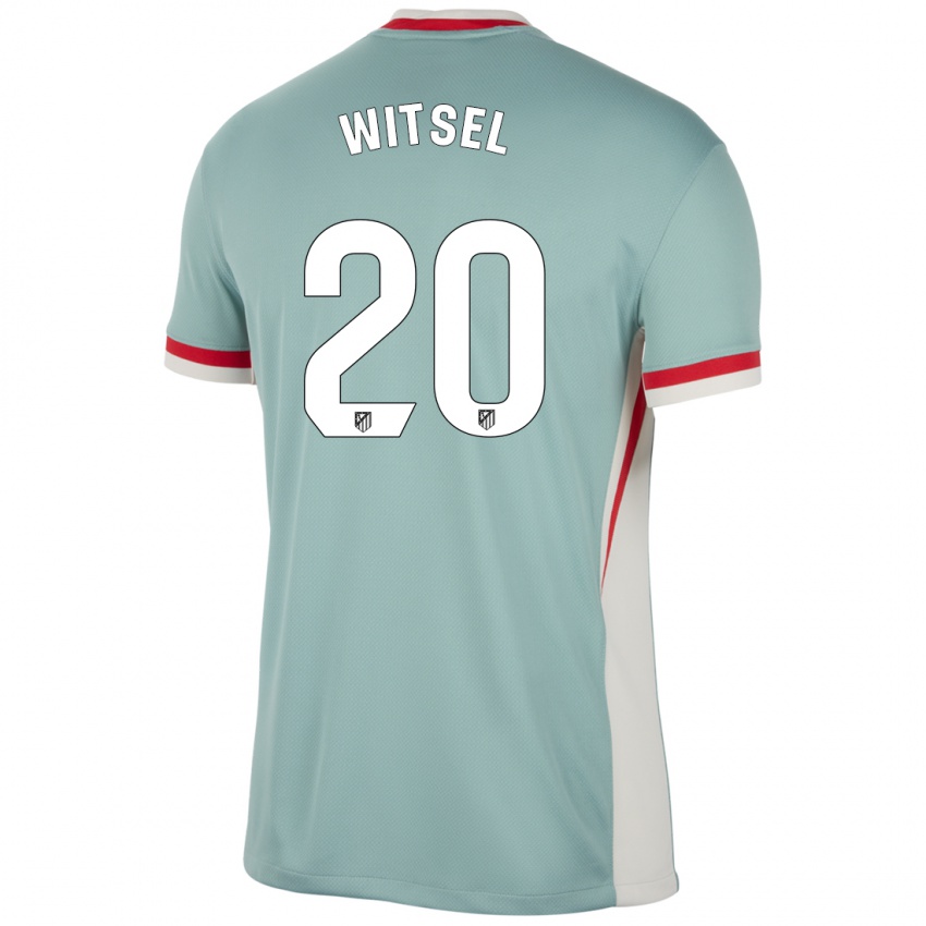 Dame Axel Witsel #20 Lys Beige Blå Bortetrøye Drakt Trøye 2024/25 Skjorter T-Skjorte