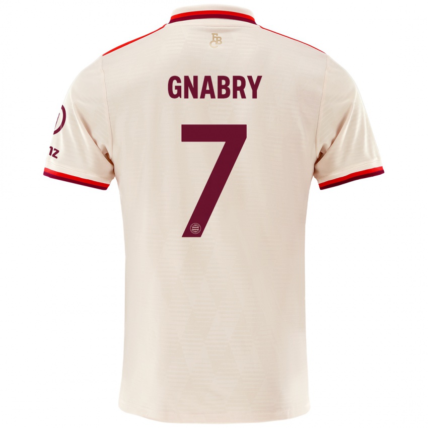 Dame Serge Gnabry #7 Sengetøy Tredje Sett Drakt Trøye 2024/25 Skjorter T-Skjorte