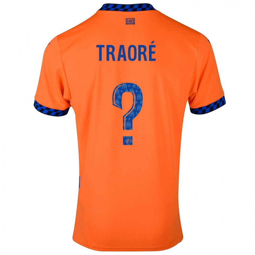 Dame Soumaïla Traoré #0 Oransje Mørkeblå Tredje Sett Drakt Trøye 2024/25 Skjorter T-Skjorte