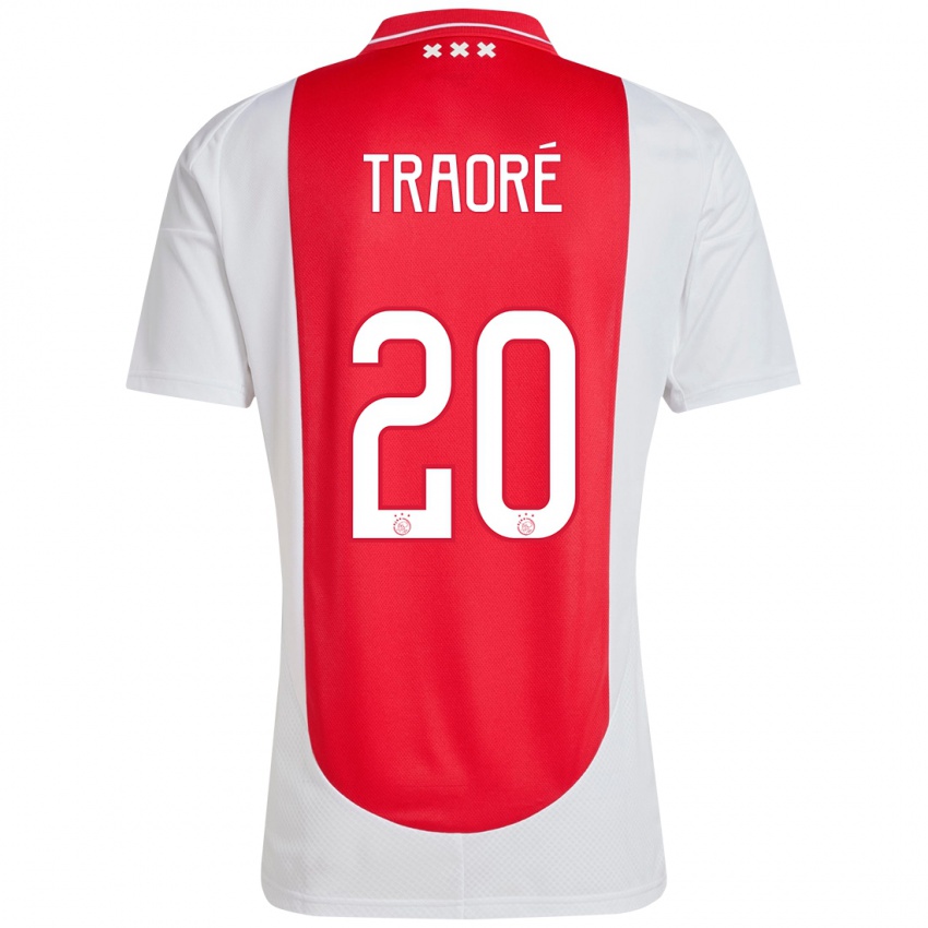 Barn Bertrand Traoré #20 Rød Hvit Hjemmetrøye Drakt Trøye 2024/25 Skjorter T-Skjorte