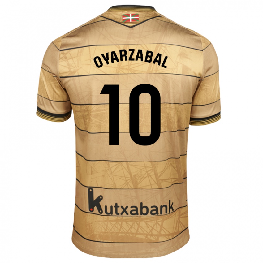 Barn Mikel Oyarzabal #10 Brun Bortetrøye Drakt Trøye 2024/25 Skjorter T-Skjorte