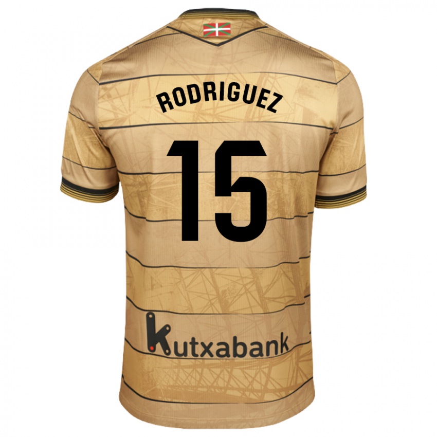 Barn Peru Rodríguez #15 Brun Bortetrøye Drakt Trøye 2024/25 Skjorter T-Skjorte