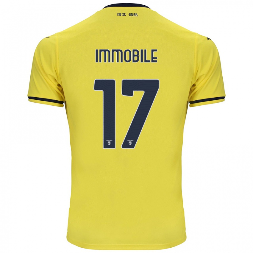 Barn Ciro Immobile #17 Gul Bortetrøye Drakt Trøye 2024/25 Skjorter T-Skjorte