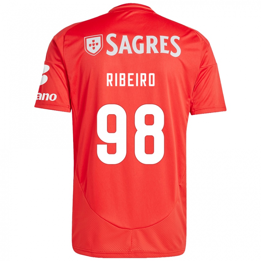 Mann Ricardo Ribeiro #98 Rød Hvit Hjemmetrøye Drakt Trøye 2024/25 Skjorter T-Skjorte