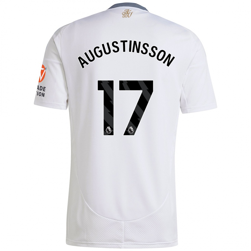 Mann Ludwig Augustinsson #17 Hvit Bortetrøye Drakt Trøye 2024/25 Skjorter T-Skjorte