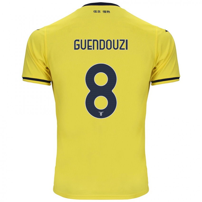 Mann Matteo Guendouzi #8 Gul Bortetrøye Drakt Trøye 2024/25 Skjorter T-Skjorte