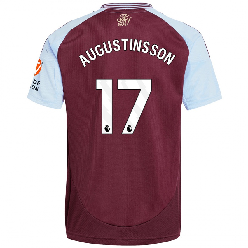 Dame Ludwig Augustinsson #17 Burgund Himmelblå Hjemmetrøye Drakt Trøye 2024/25 Skjorter T-Skjorte