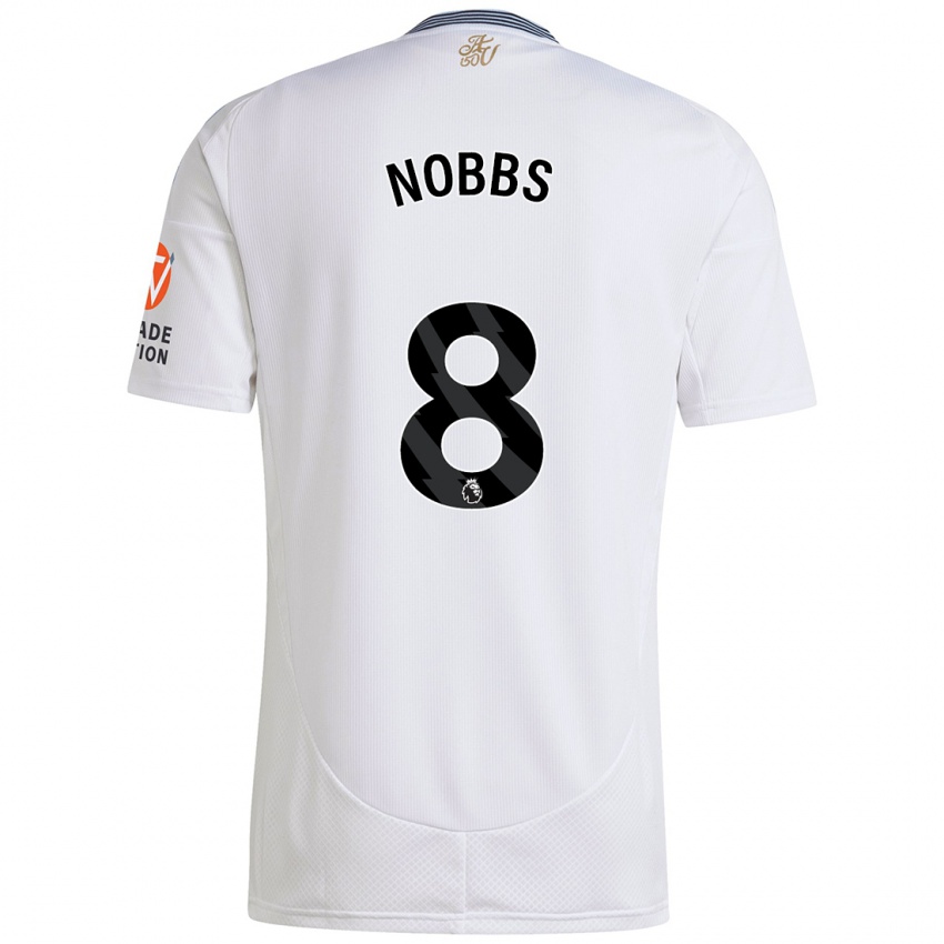 Dame Jordan Nobbs #8 Hvit Bortetrøye Drakt Trøye 2024/25 Skjorter T-Skjorte