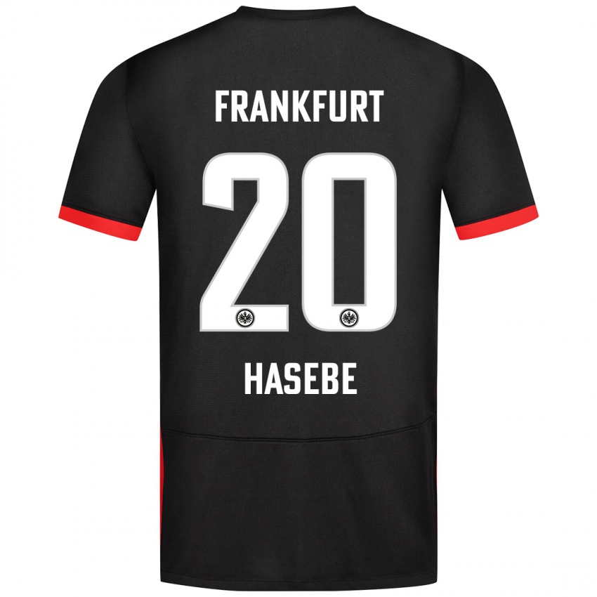 Dame Makoto Hasebe #20 Svart Bortetrøye Drakt Trøye 2024/25 Skjorter T-Skjorte