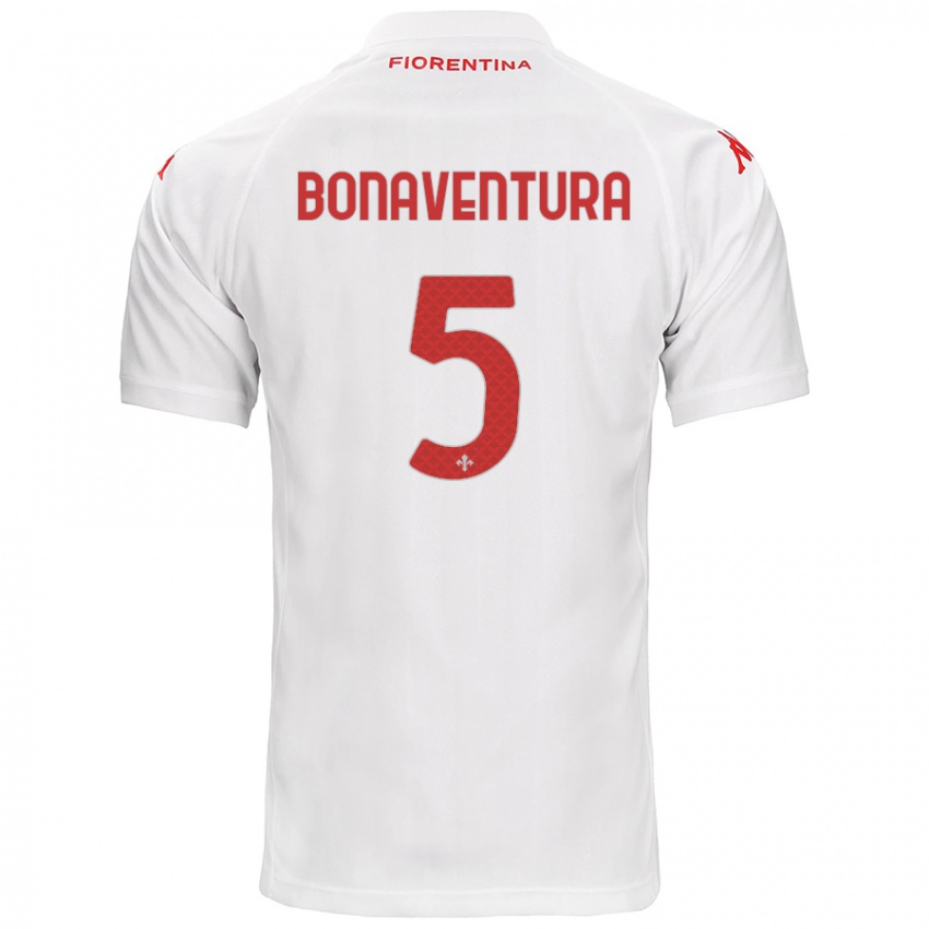 Barn Giacomo Bonaventura #5 Hvit Bortetrøye Drakt Trøye 2024/25 Skjorter T-Skjorte