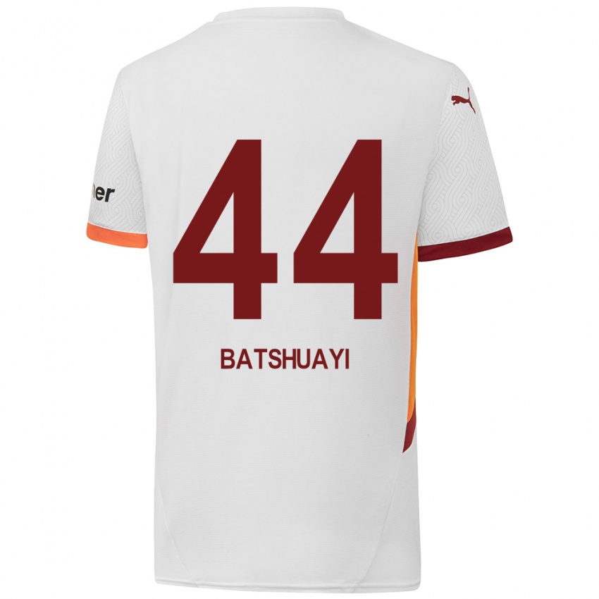 Barn Michy Batshuayi #44 Hvit Gul Rød Bortetrøye Drakt Trøye 2024/25 Skjorter T-Skjorte