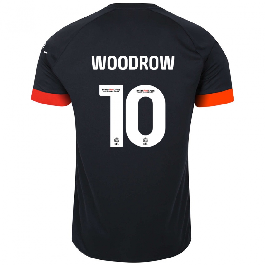 Barn Cauley Woodrow #10 Svart Oransje Bortetrøye Drakt Trøye 2024/25 Skjorter T-Skjorte