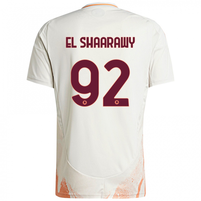 Mann Stephan El Shaarawy #92 Kremhvit Oransje Bortetrøye Drakt Trøye 2024/25 Skjorter T-Skjorte