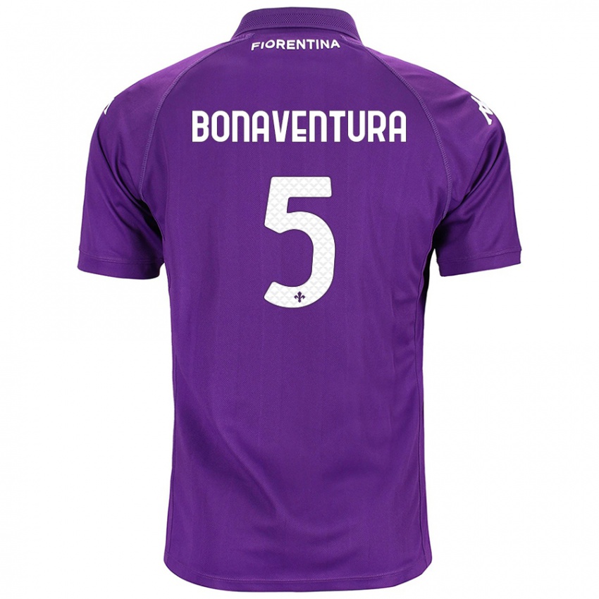 Dame Giacomo Bonaventura #5 Lilla Hjemmetrøye Drakt Trøye 2024/25 Skjorter T-Skjorte