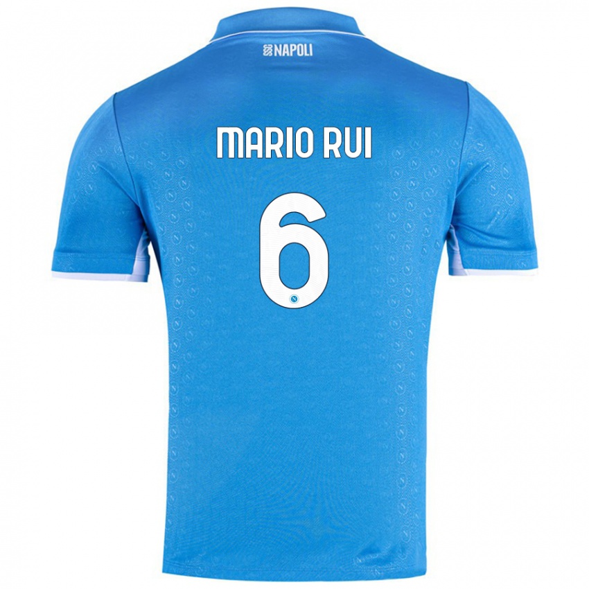 Dame Mario Rui #6 Himmelblå Hjemmetrøye Drakt Trøye 2024/25 Skjorter T-Skjorte