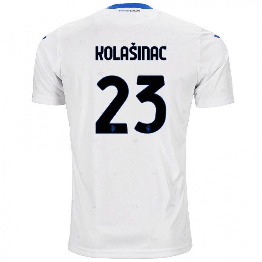 Dame Sead Kolasinac #23 Hvit Bortetrøye Drakt Trøye 2024/25 Skjorter T-Skjorte