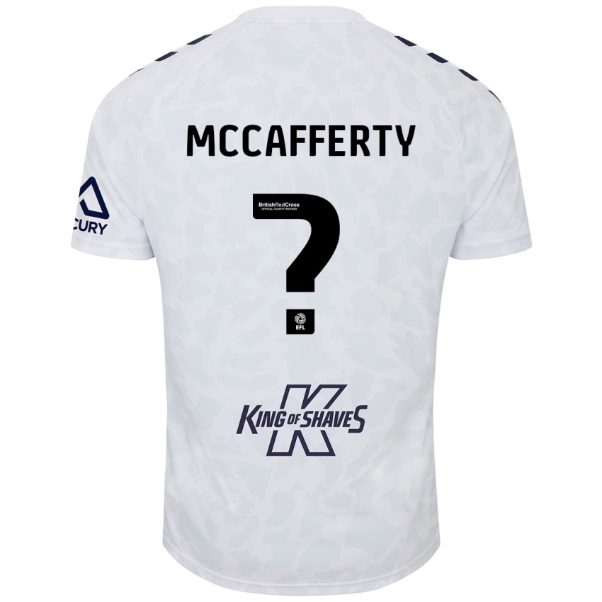 Dame Lewys Mccafferty #0 Hvit Bortetrøye Drakt Trøye 2024/25 Skjorter T-Skjorte