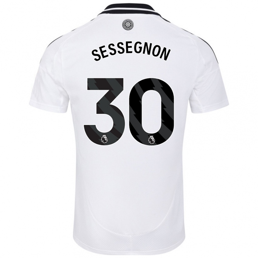 Barn Ryan Sessegnon #30 Hvit Hjemmetrøye Drakt Trøye 2024/25 Skjorter T-Skjorte