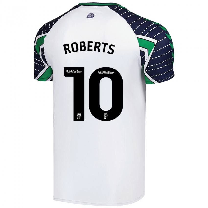 Barn Patrick Roberts #10 Hvit Bortetrøye Drakt Trøye 2024/25 Skjorter T-Skjorte