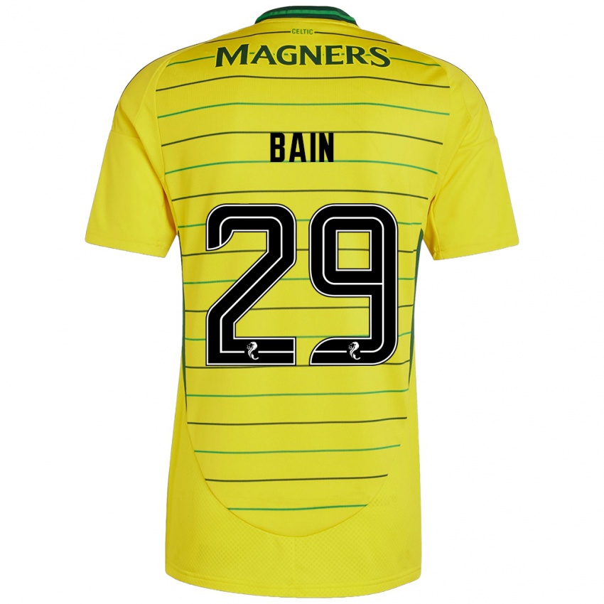 Mann Scott Bain #29 Gul Bortetrøye Drakt Trøye 2024/25 Skjorter T-Skjorte