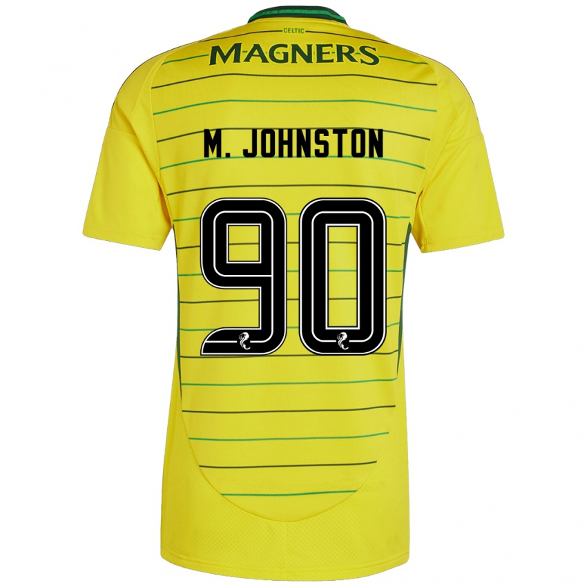 Mann Mikey Johnston #90 Gul Bortetrøye Drakt Trøye 2024/25 Skjorter T-Skjorte