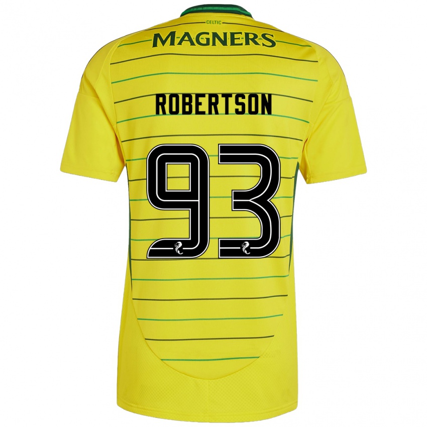 Mann Mitchell Robertson #93 Gul Bortetrøye Drakt Trøye 2024/25 Skjorter T-Skjorte