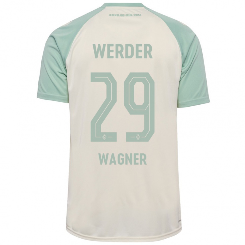 Mann Paul Wagner #29 Off-White Lysegrønn Bortetrøye Drakt Trøye 2024/25 Skjorter T-Skjorte