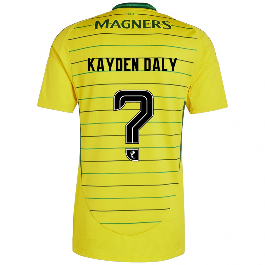 Dame Kayden Daly #0 Gul Bortetrøye Drakt Trøye 2024/25 Skjorter T-Skjorte