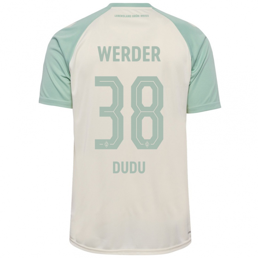 Dame Dudu #38 Off-White Lysegrønn Bortetrøye Drakt Trøye 2024/25 Skjorter T-Skjorte