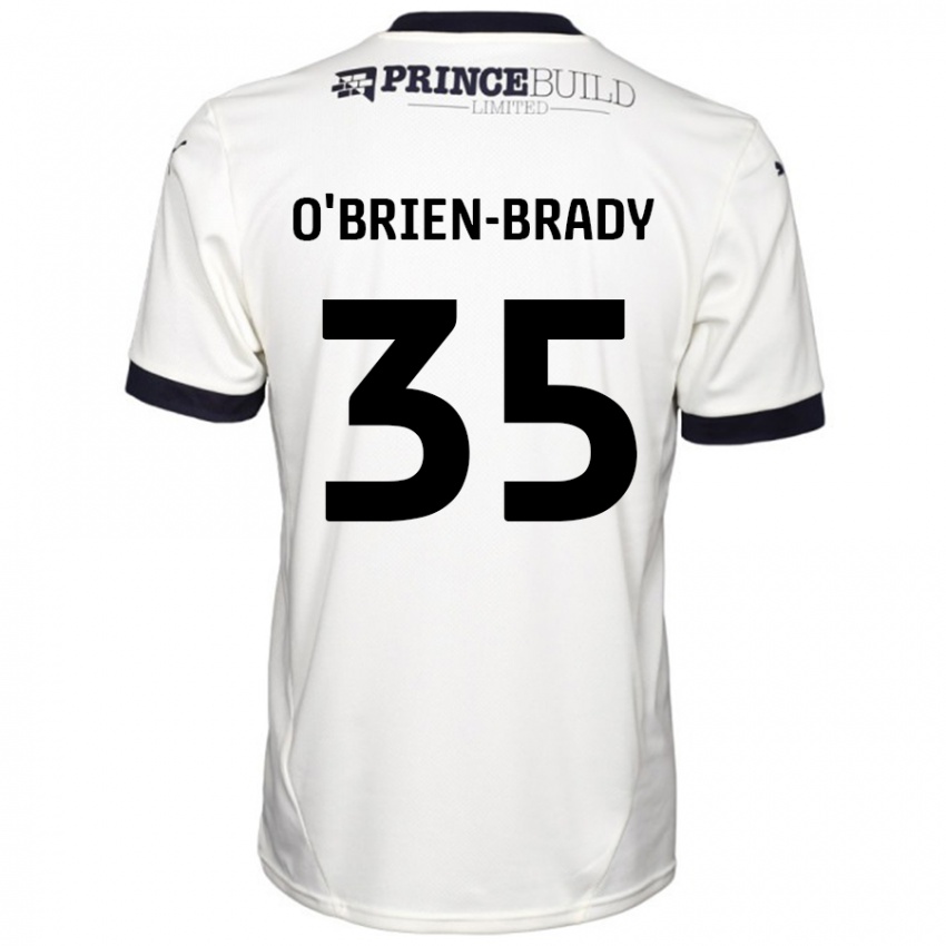 Barn Donay O'brien-Brady #35 Off White Svart Bortetrøye Drakt Trøye 2024/25 Skjorter T-Skjorte