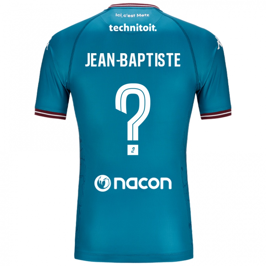 Barn Romain Jean-Baptiste #0 Bleu Bensin Bortetrøye Drakt Trøye 2024/25 Skjorter T-Skjorte