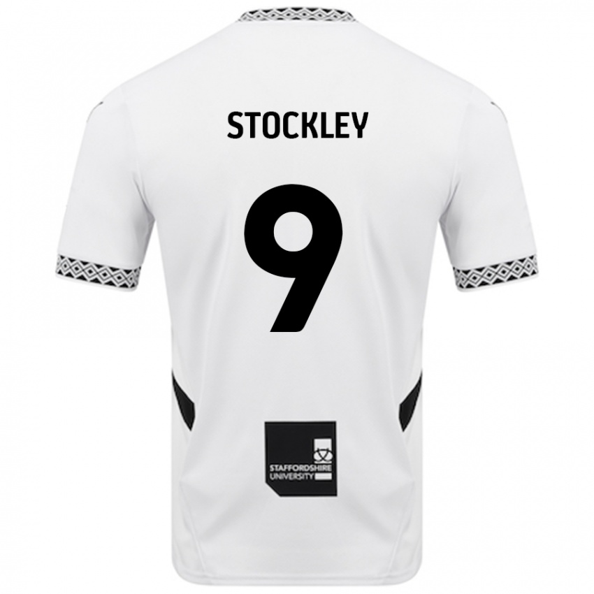 Mann Jayden Stockley #9 Hvit Hjemmetrøye Drakt Trøye 2024/25 Skjorter T-Skjorte