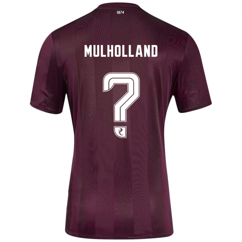 Mann James Mulholland #0 Burgund Hjemmetrøye Drakt Trøye 2024/25 Skjorter T-Skjorte