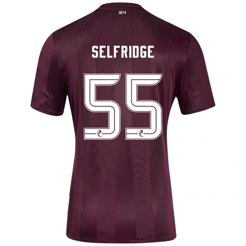 Mann Louis Selfridge #55 Burgund Hjemmetrøye Drakt Trøye 2024/25 Skjorter T-Skjorte