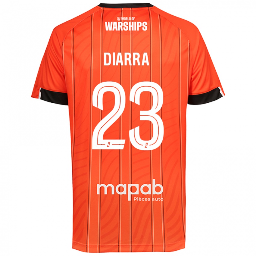 Mann Stéphane Diarra #23 Oransje Hjemmetrøye Drakt Trøye 2024/25 Skjorter T-Skjorte