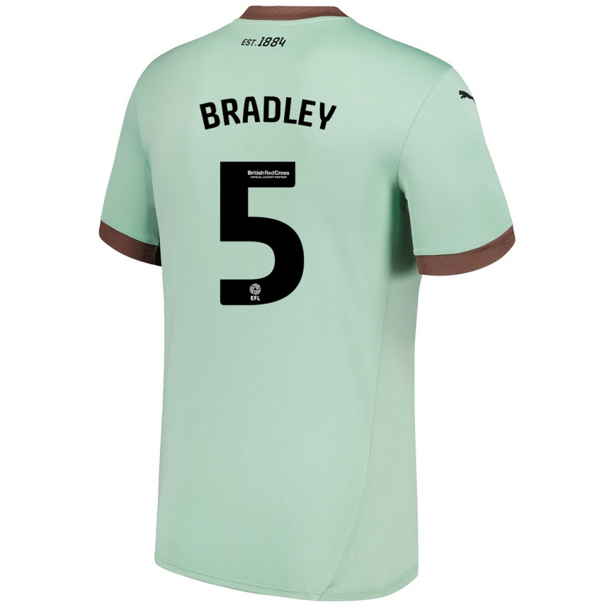 Mann Sonny Bradley #5 Blek Grønn Bortetrøye Drakt Trøye 2024/25 Skjorter T-Skjorte