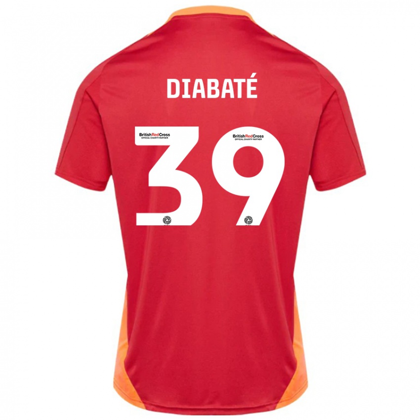 Dame Cheick Diabaté #39 Blå Off White Bortetrøye Drakt Trøye 2024/25 Skjorter T-Skjorte