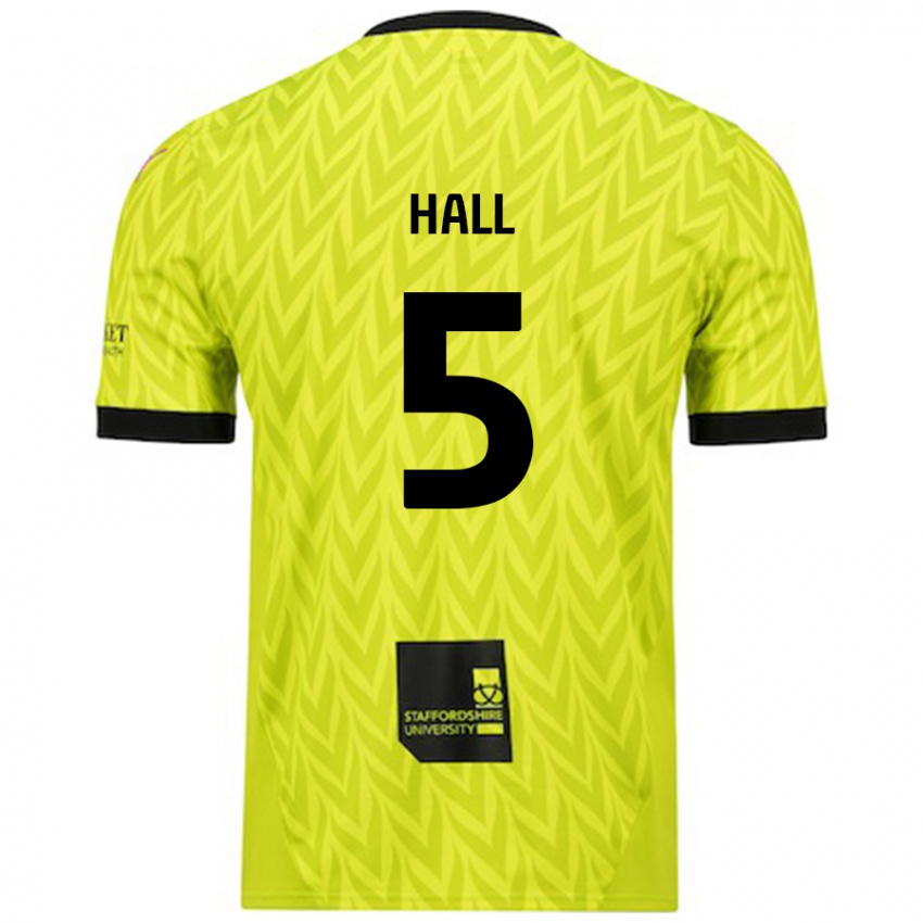 Dame Connor Hall #5 Fluorescerende Grønn Bortetrøye Drakt Trøye 2024/25 Skjorter T-Skjorte