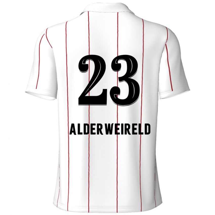 Dame Toby Alderweireld #23 Hvit Svart Bortetrøye Drakt Trøye 2024/25 Skjorter T-Skjorte