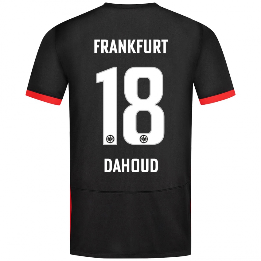 Mann Mahmoud Dahoud #18 Svart Bortetrøye Drakt Trøye 2024/25 Skjorter T-Skjorte