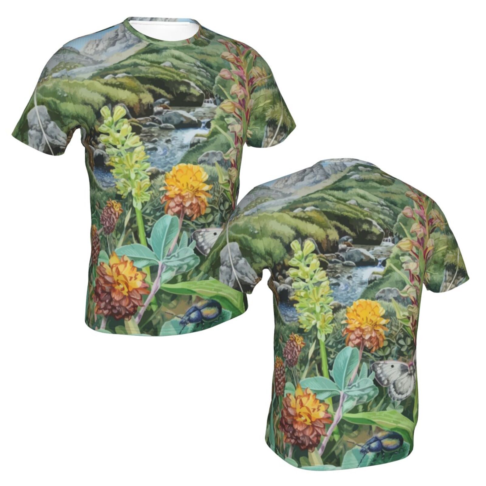 Leau Si Precieuse Composition Malerelementer Klassisk T-skjorte