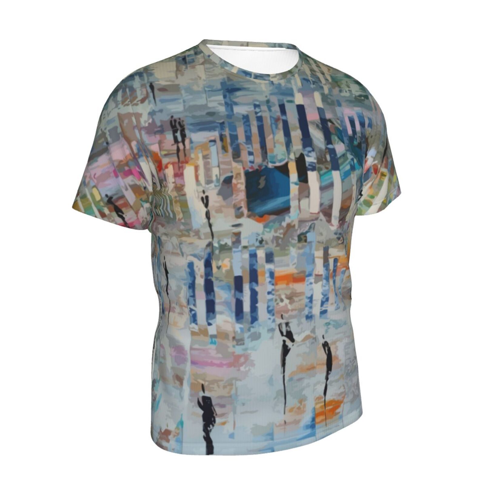 Walk In An Abstract World Malerelementer Klassisk T-skjorte