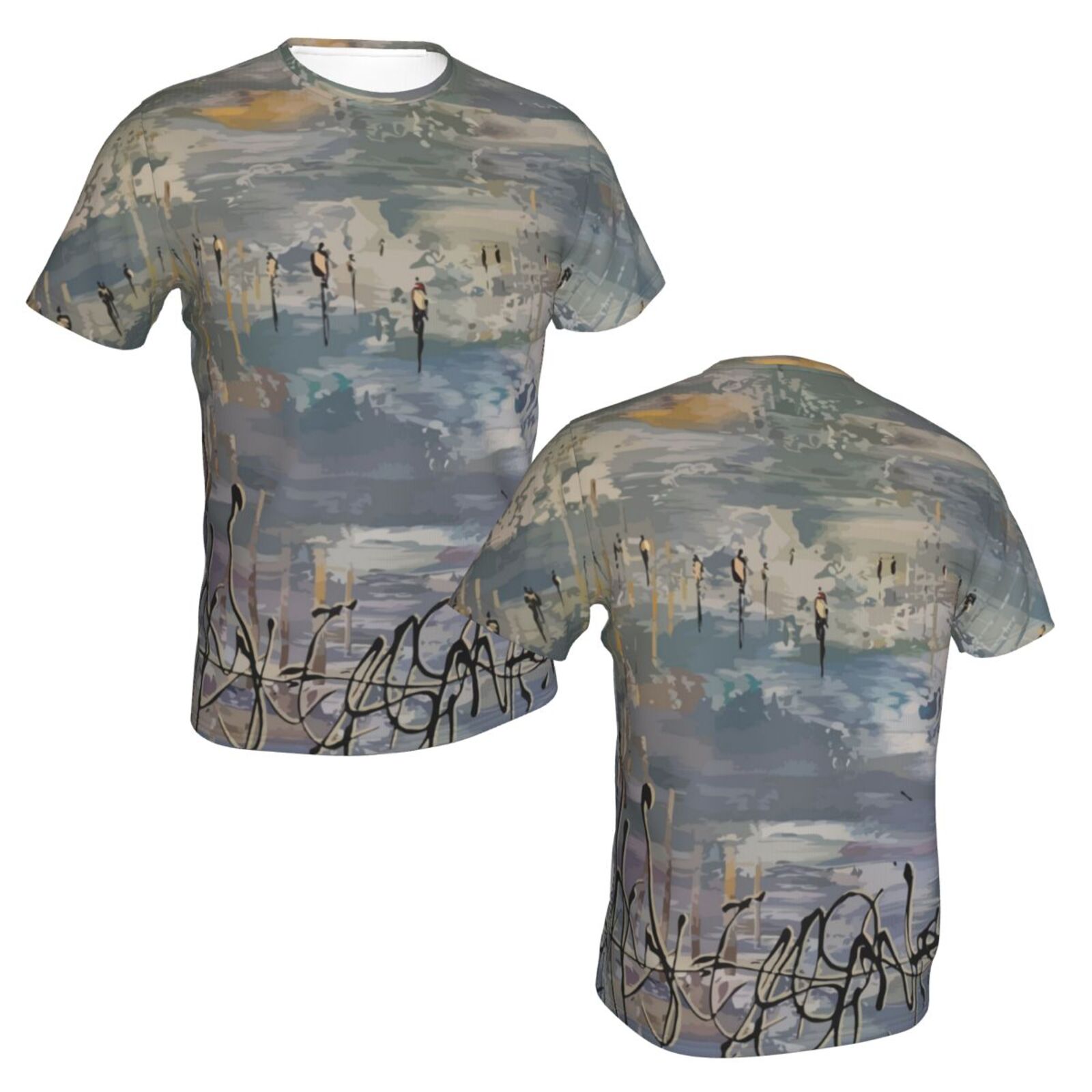 Talk To The Clouds Malerelementer Klassisk T-skjorte